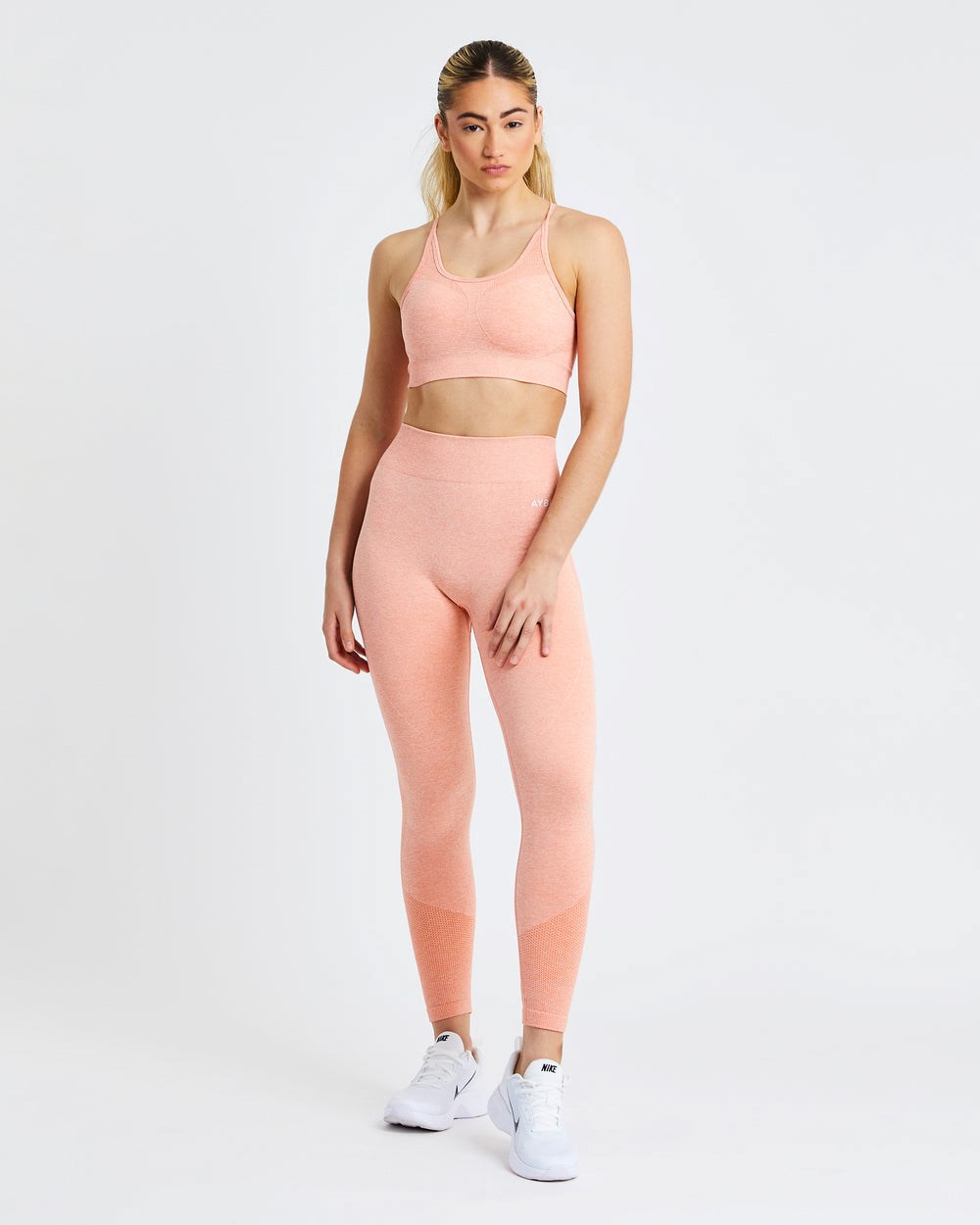 AYBL Motion Seamless Leggings Peach Marl | VXCPY7364