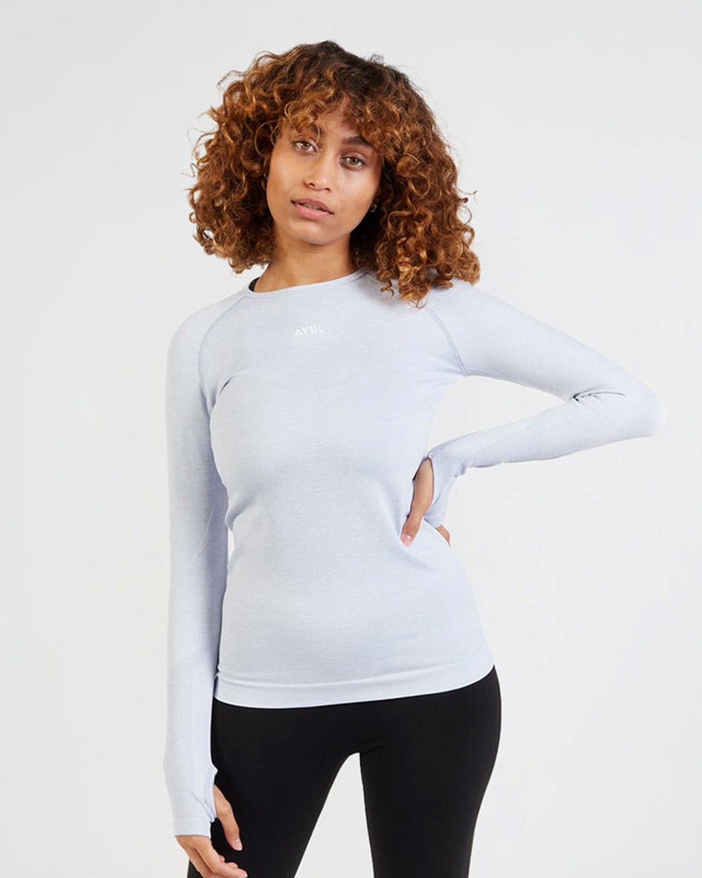 AYBL Motion Seamless Long Sleeve Top Azules | BQMHN1894