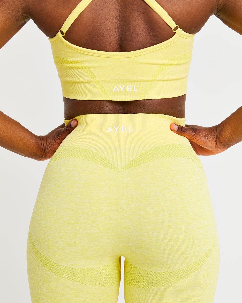 AYBL Motion Seamless Sports Bra Amarillo | XHLQZ6031