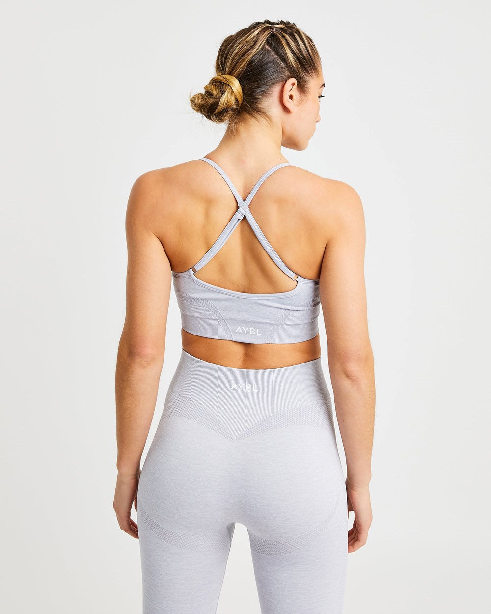 AYBL Motion Seamless Sports Bra Gris Claro | WITNJ2014