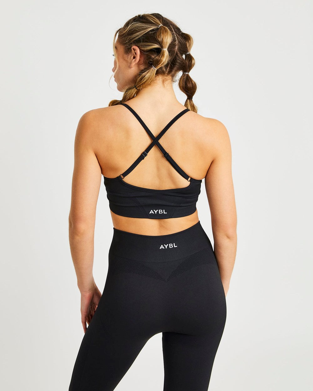 AYBL Motion Seamless Sports Bra Negras | GXRWP8937