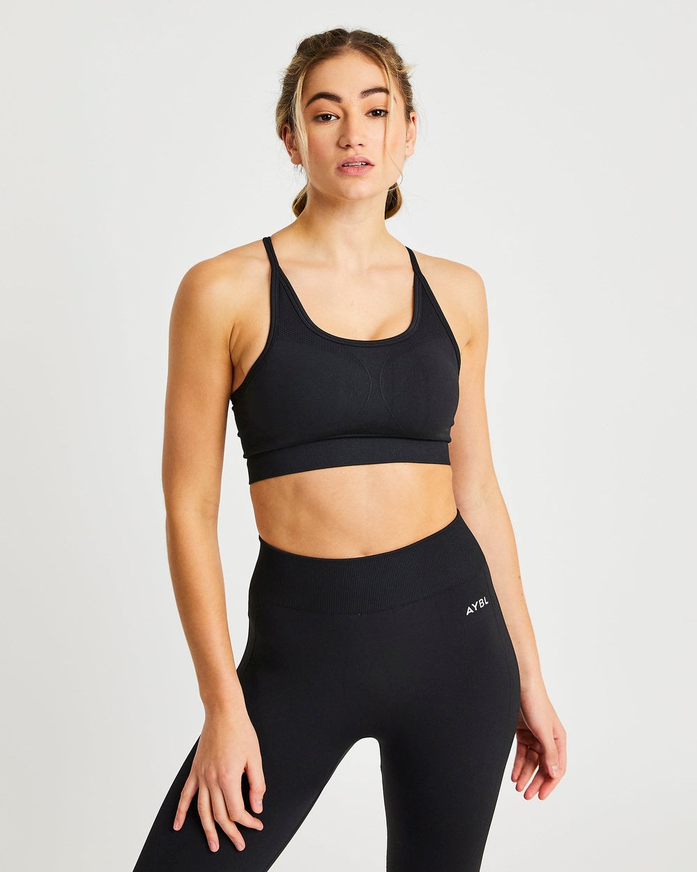 AYBL Motion Seamless Sports Bra Negras | GXRWP8937