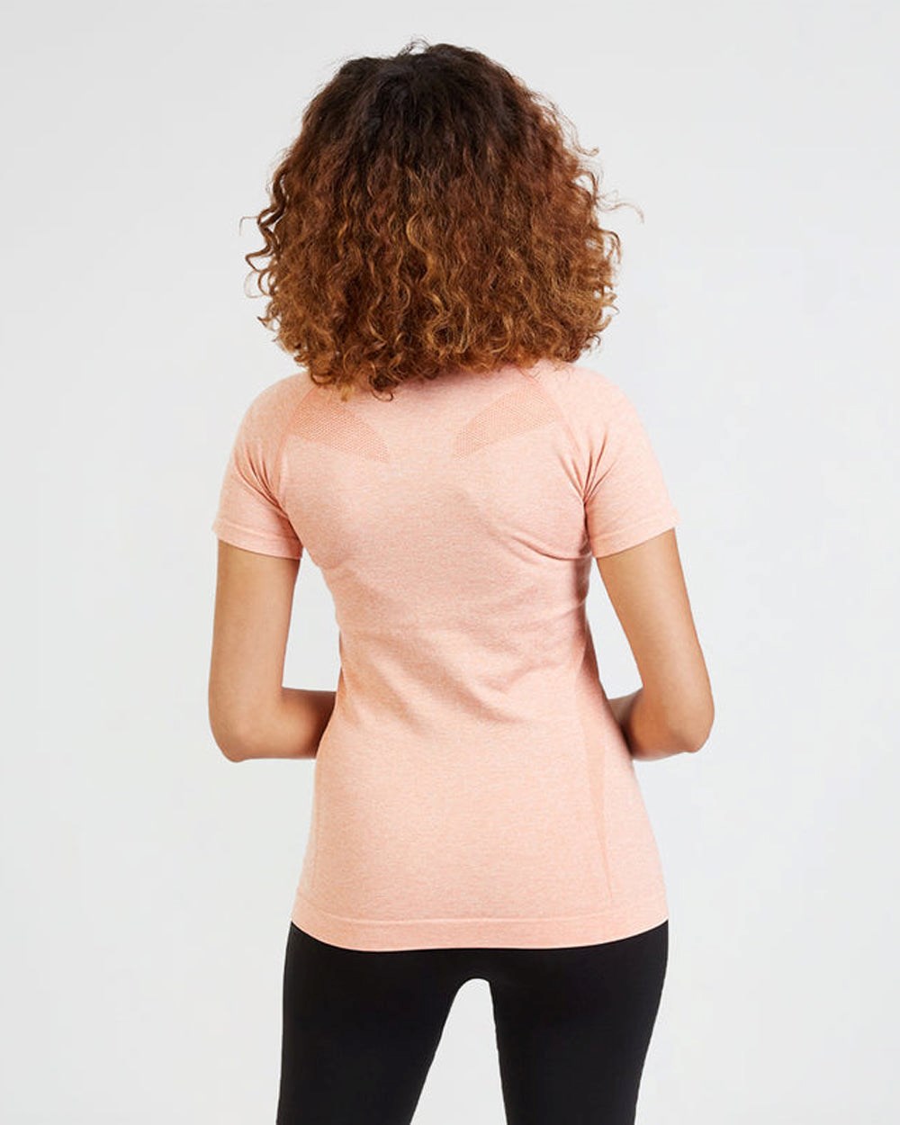 AYBL Motion Seamless T Shirt Peach | ZEDNC8201