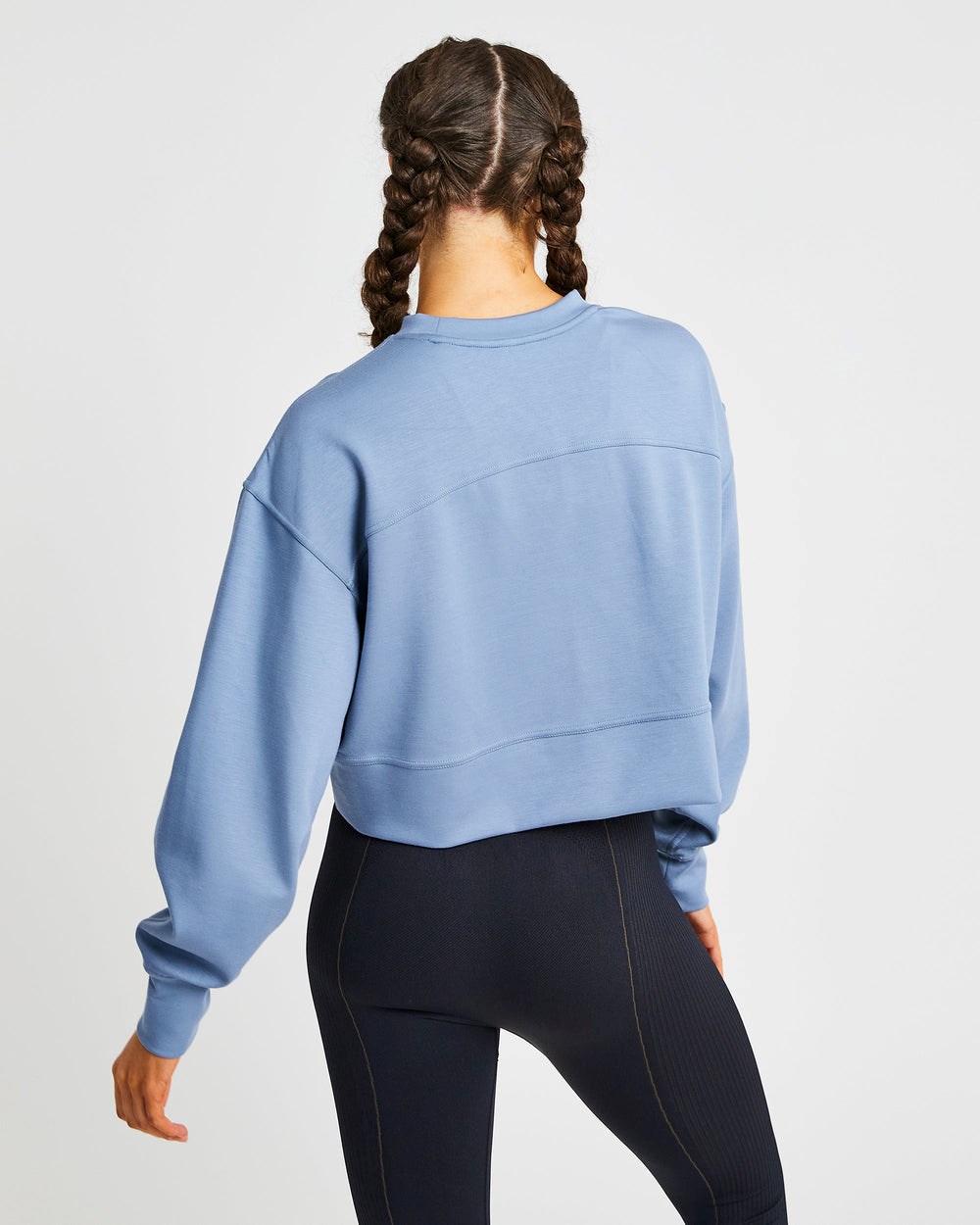 AYBL Oversized Crop Jumper Azules | JCIKP3719