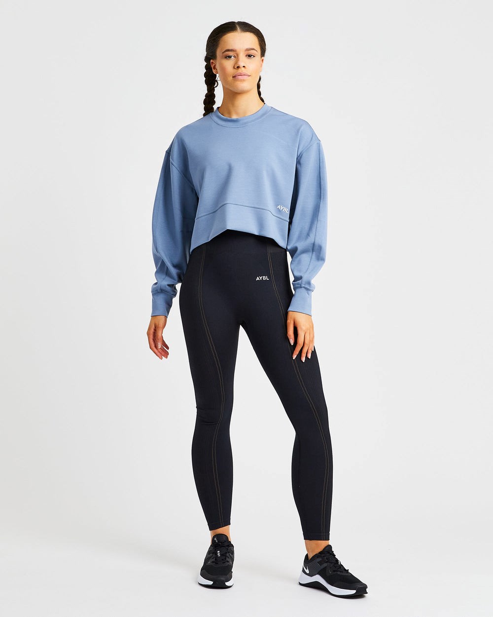 AYBL Oversized Crop Jumper Azules | JCIKP3719