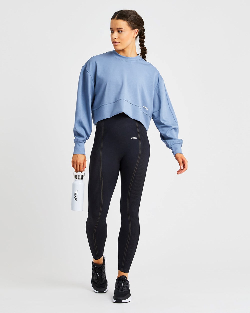 AYBL Oversized Crop Jumper Azules | JCIKP3719