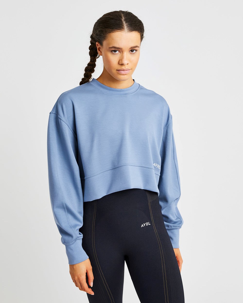 AYBL Oversized Crop Jumper Azules | JCIKP3719