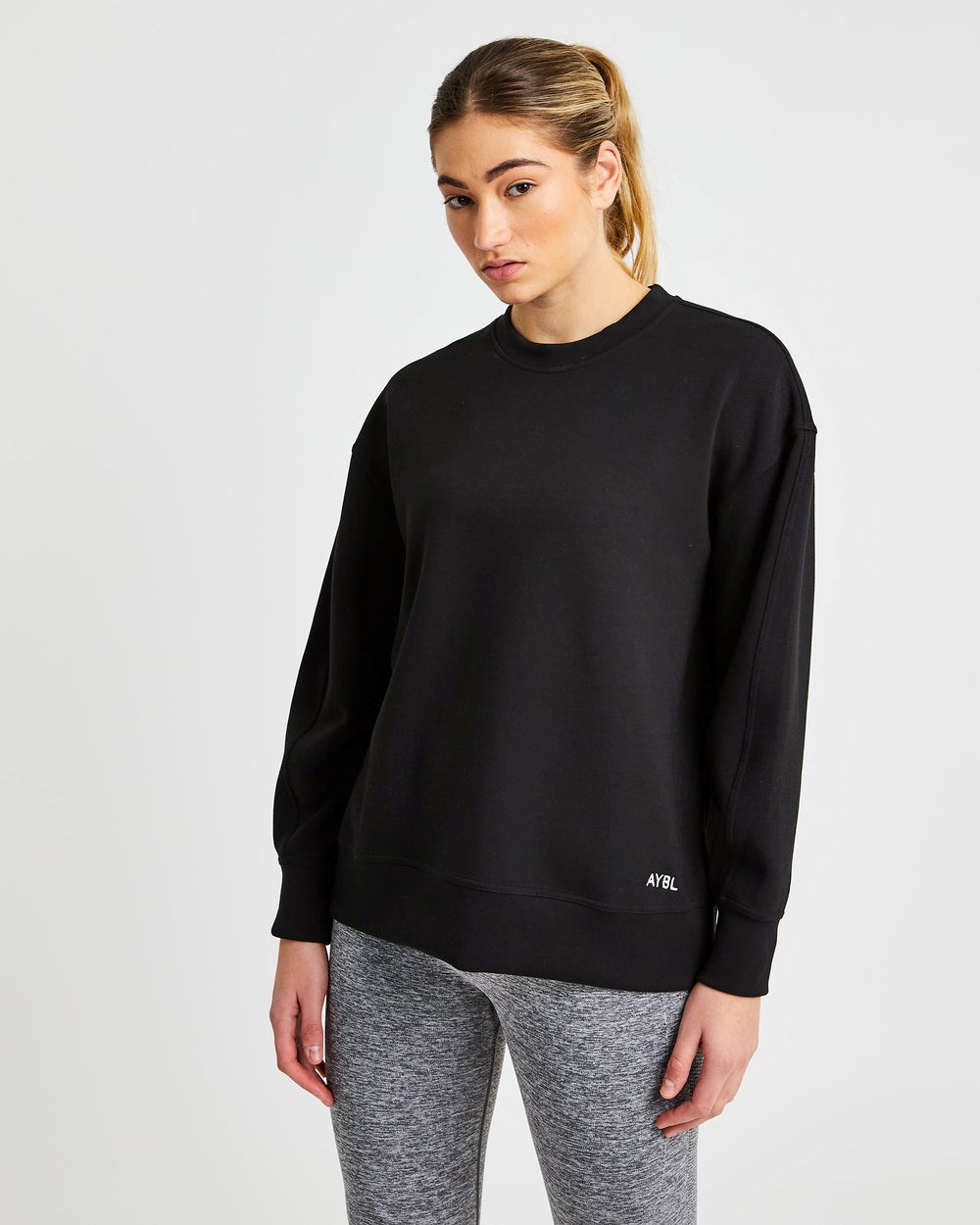 AYBL Oversized Jumper Negras | CUWGR4851