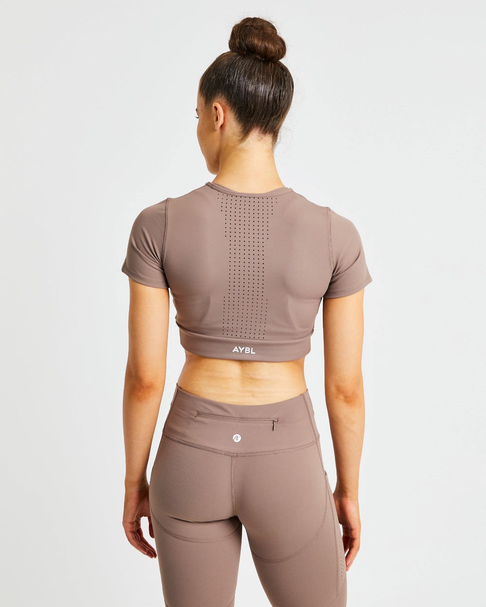 AYBL Pace Crop Top Marrones | XMTYS8927