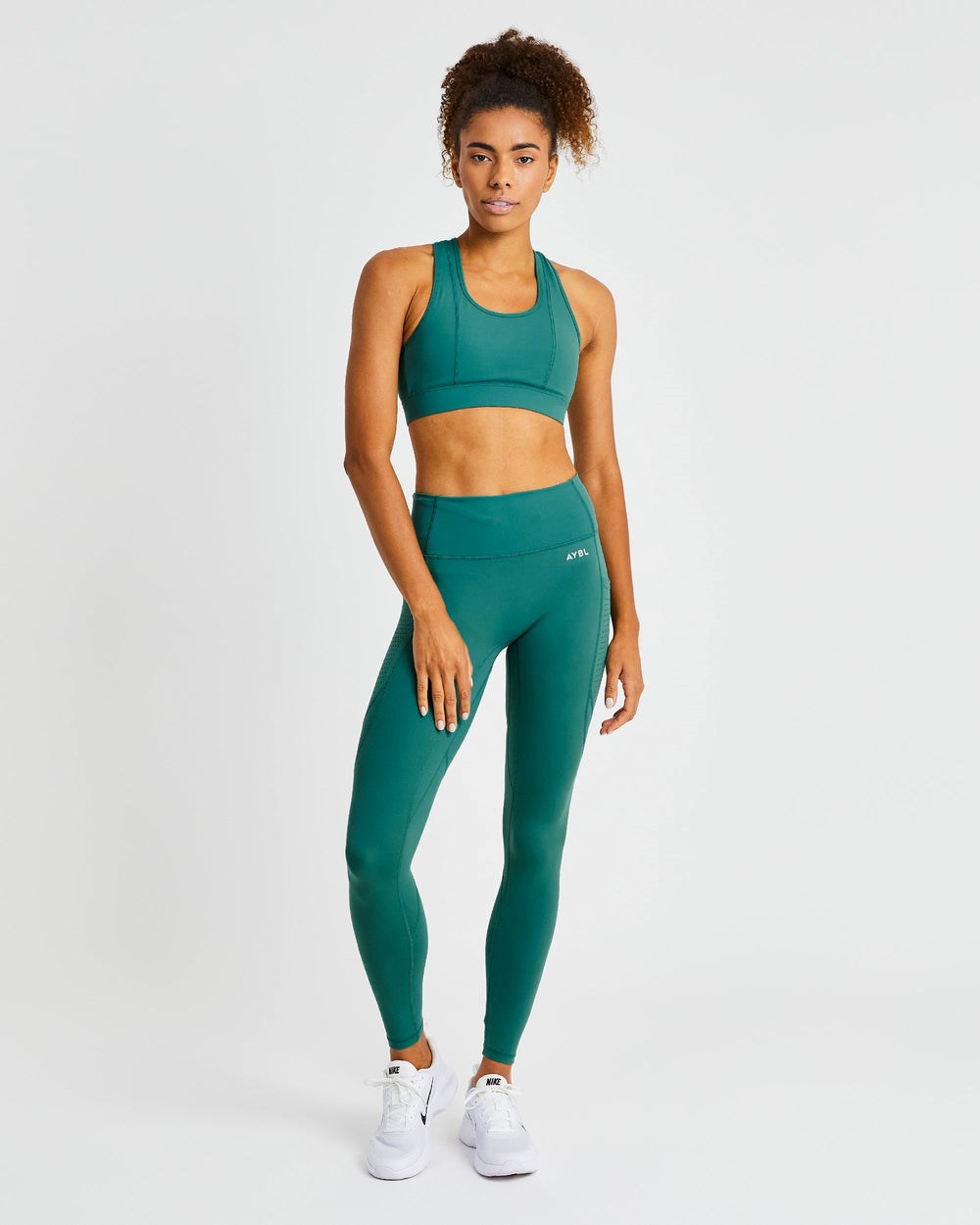 AYBL Pace Leggings Verde Oscuro | LATGU4712