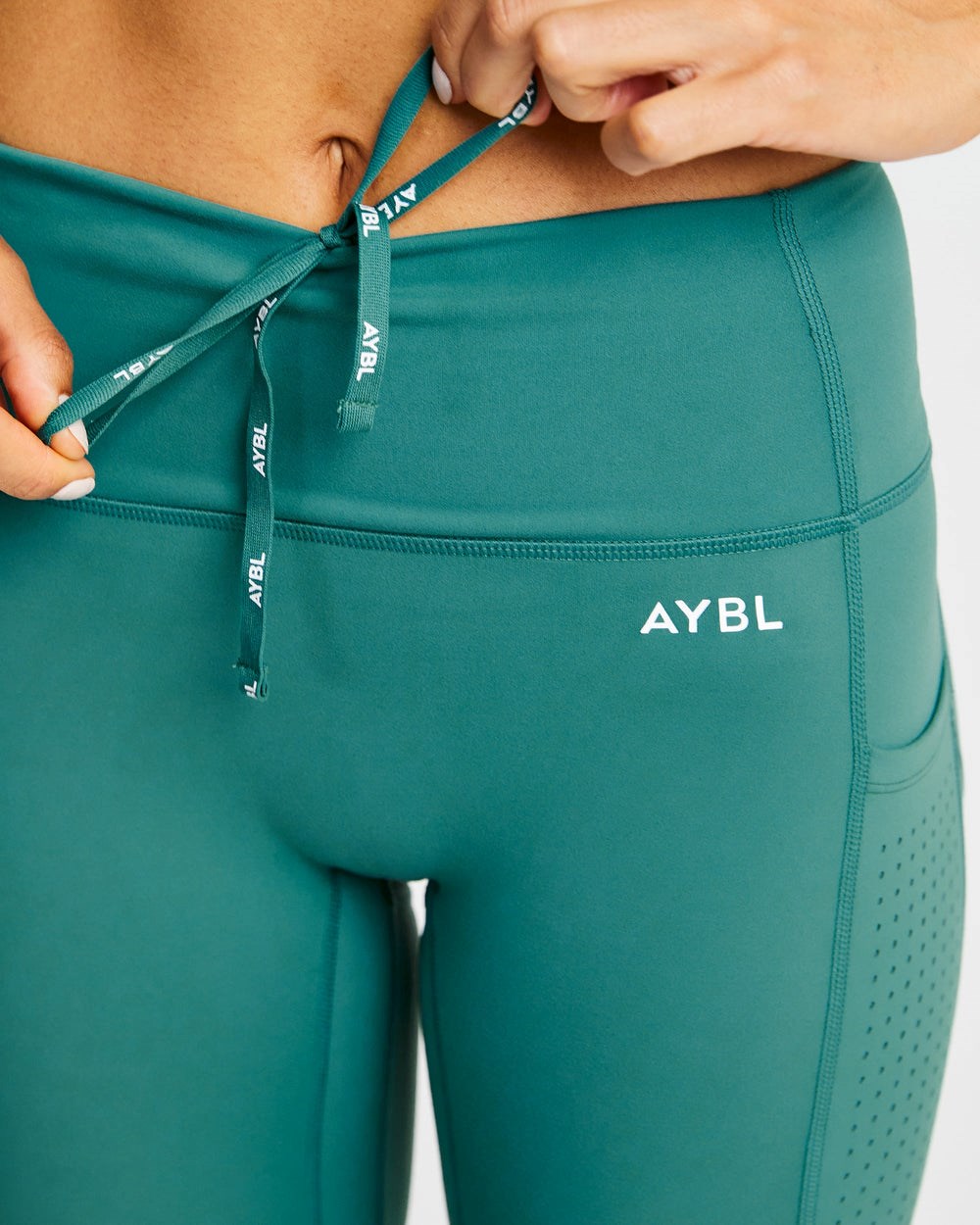 AYBL Pace Leggings Verde Oscuro | LATGU4712