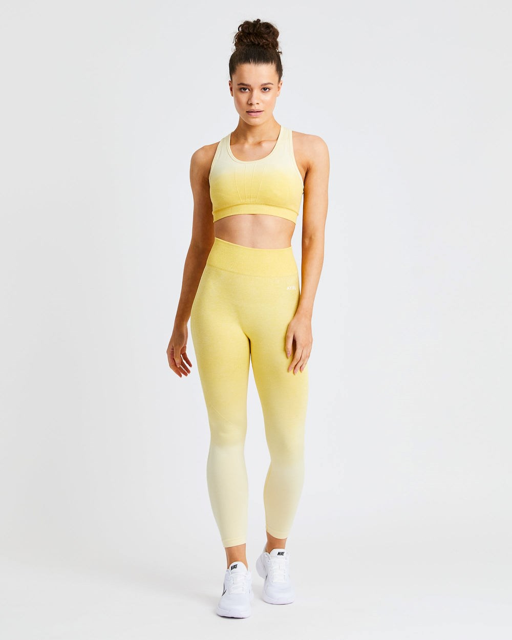 AYBL Pulse Ombré Seamless Leggings Amarillo | ZHTNC5036