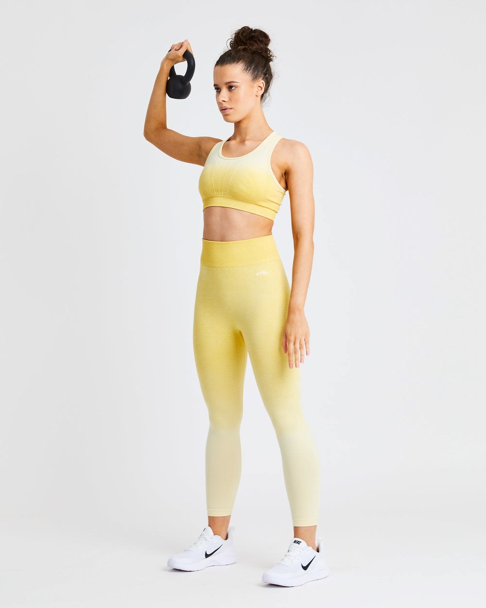 AYBL Pulse Ombré Seamless Leggings Amarillo | ZHTNC5036