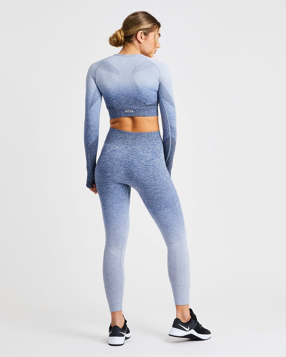 AYBL Pulse Ombré Seamless Leggings Azul Marino | ACILH1035