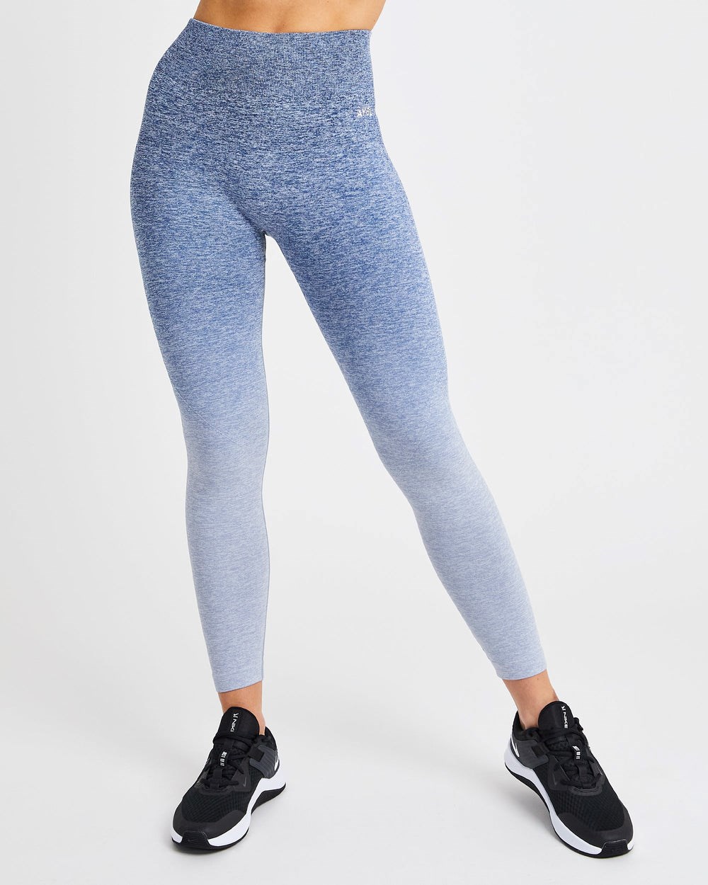 AYBL Pulse Ombré Seamless Leggings Azul Marino | ACILH1035