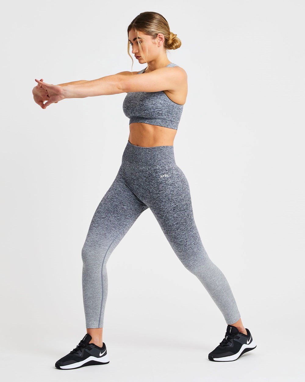 AYBL Pulse Ombré Seamless Leggings Gris | SQKGA3678