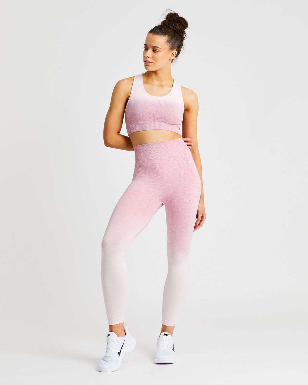 AYBL Pulse Ombré Seamless Leggings Rosas | YSZQP0521