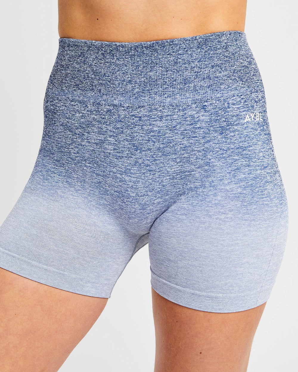 AYBL Pulse Ombré Seamless Shorts Azul Marino | FPTWR8215