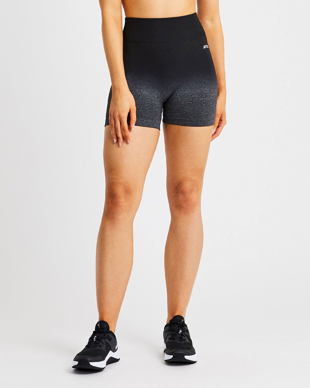 AYBL Pulse Ombré Seamless Shorts Black/Grey | PTHXW0452