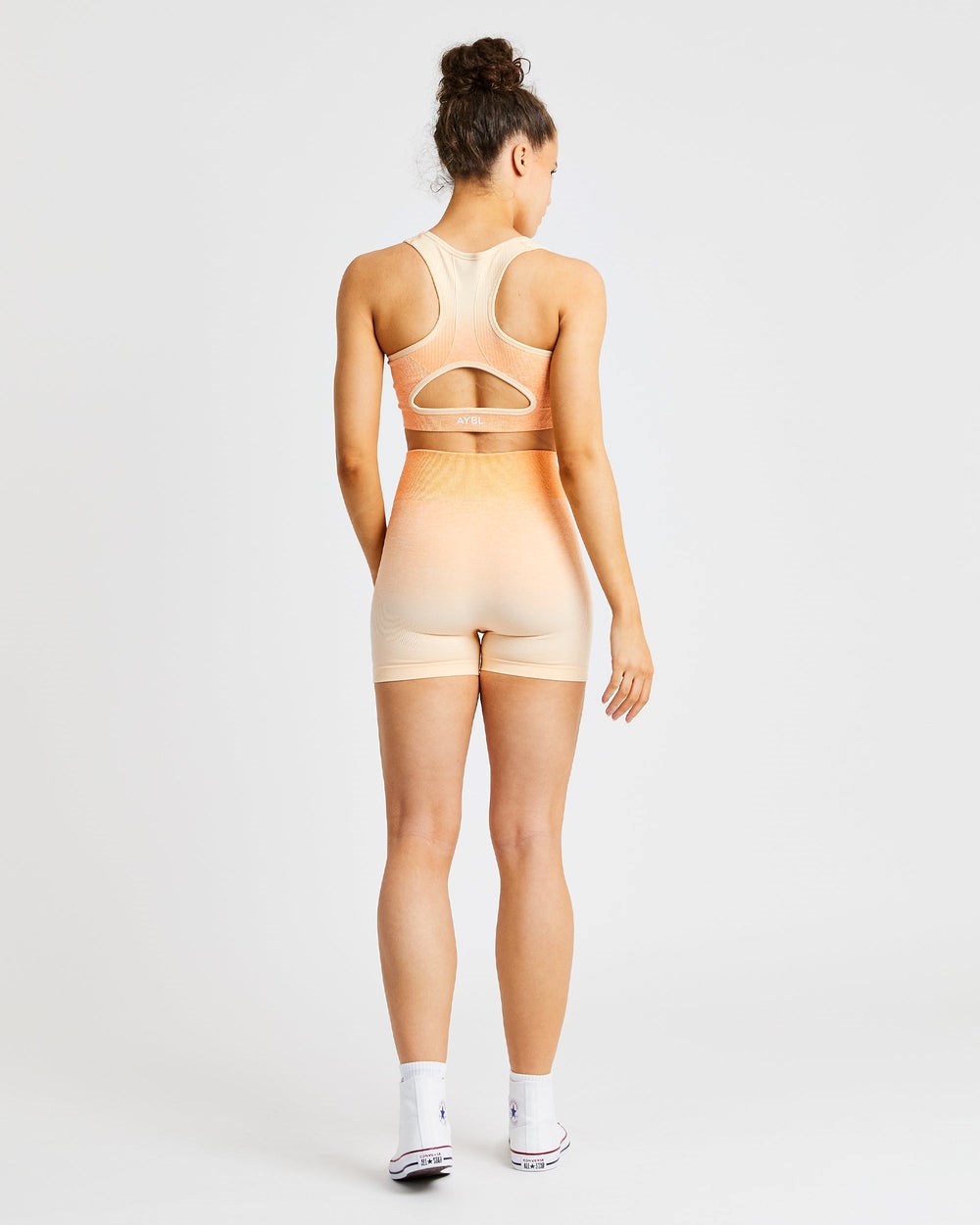 AYBL Pulse Ombré Seamless Shorts Naranjas | HQFRL6892