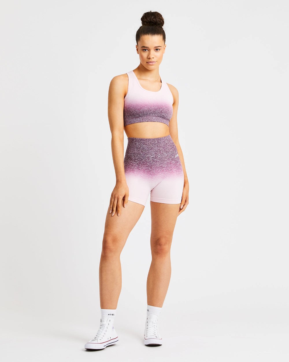 AYBL Pulse Ombré Seamless Shorts Plum | AWERO7092