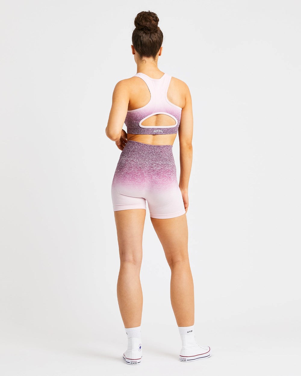 AYBL Pulse Ombré Seamless Shorts Plum | AWERO7092