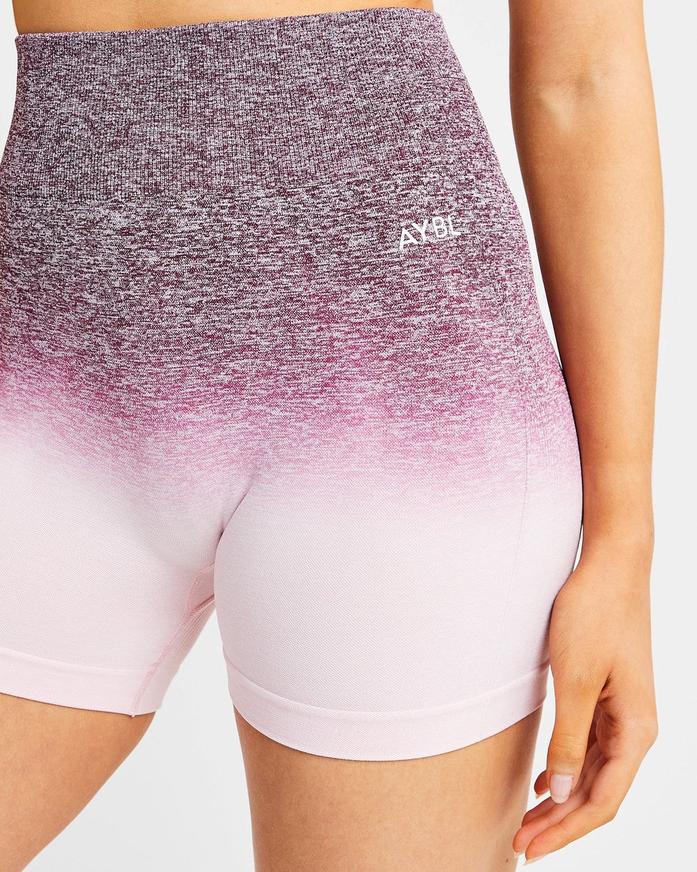 AYBL Pulse Ombré Seamless Shorts Plum | AWERO7092