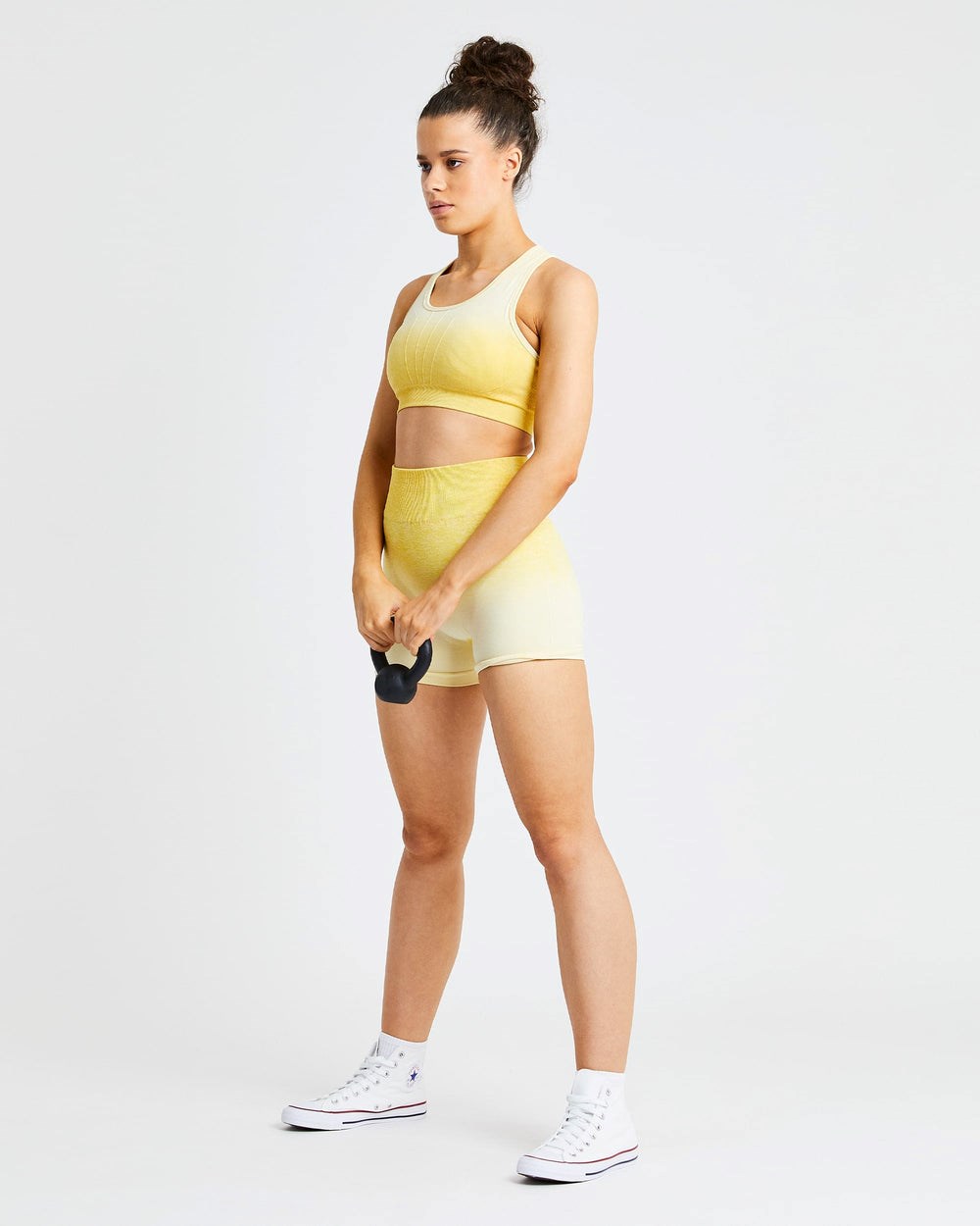 AYBL Pulse Ombré Seamless Sports Bra Amarillo | FEYJD5301