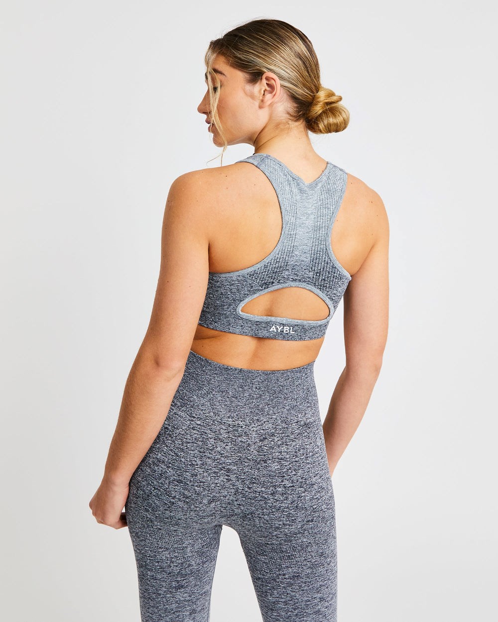 AYBL Pulse Ombré Seamless Sports Bra Gris | HAPBN1835