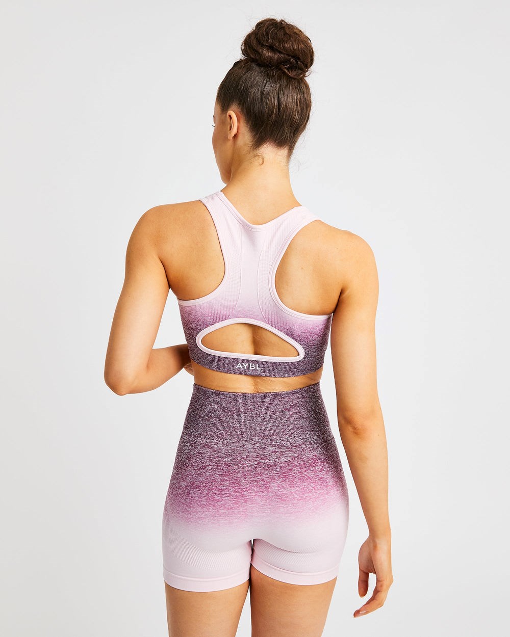 AYBL Pulse Ombré Seamless Sports Bra Plum | TDPJY0184