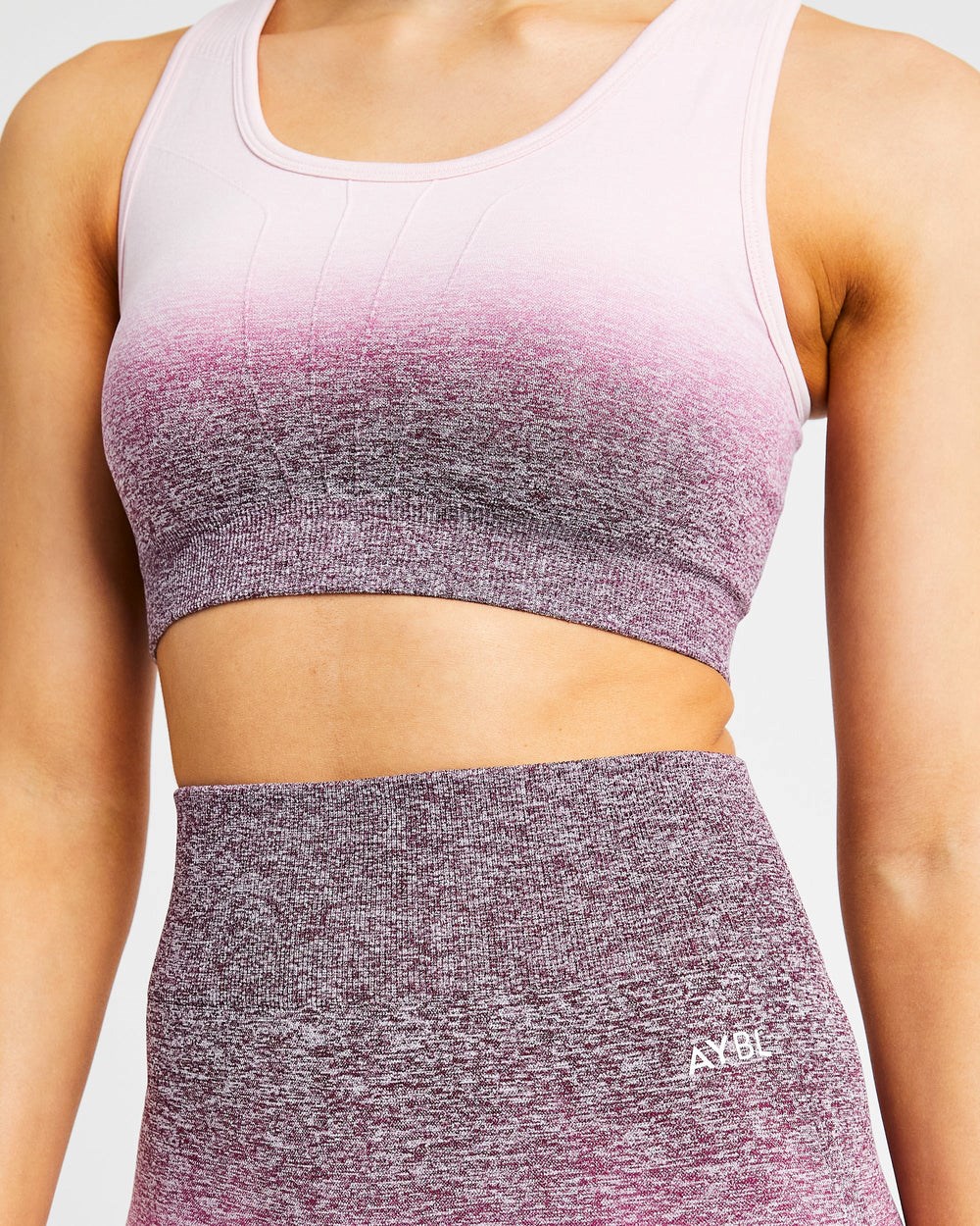 AYBL Pulse Ombré Seamless Sports Bra Plum | TDPJY0184