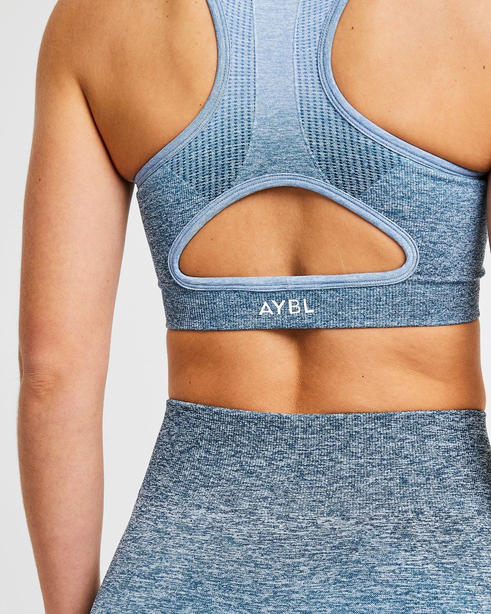 AYBL Pulse Ombré Seamless Sports Bra Teal | SXCUZ2430