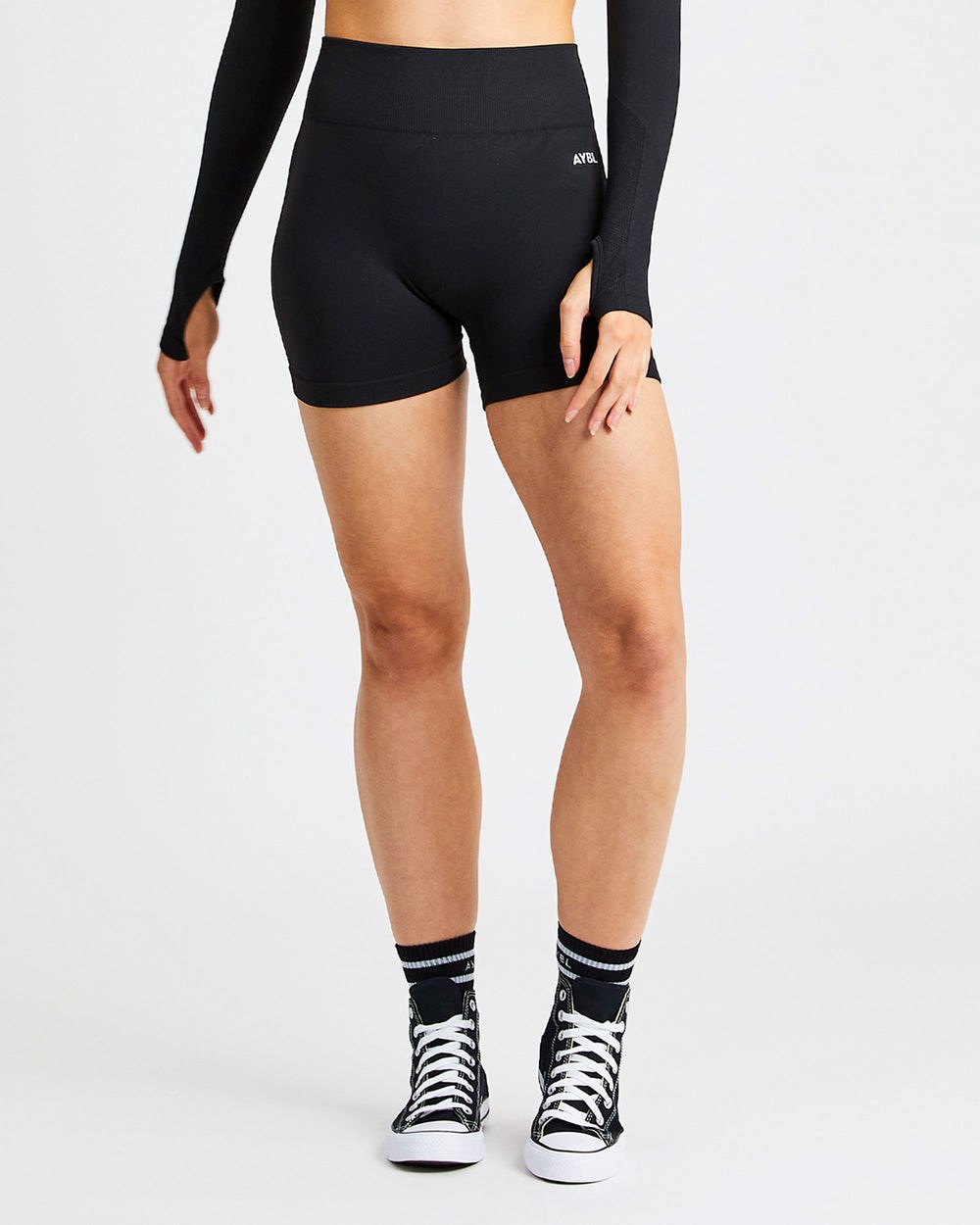 AYBL Pulse Seamless Shorts Negras | LFPQI0459