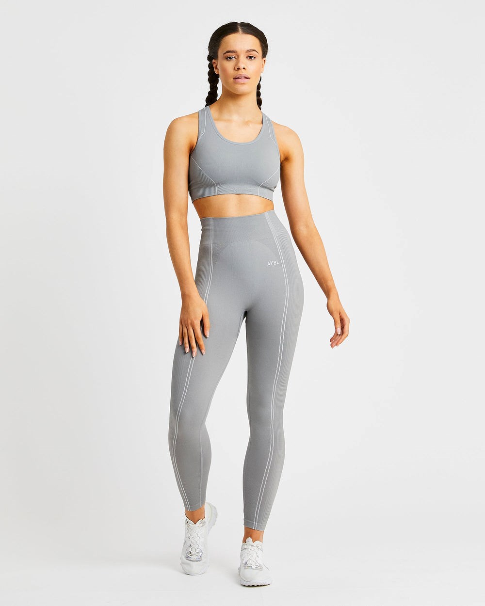 AYBL Reflex Seamless Leggings Gris | PWUKA0934