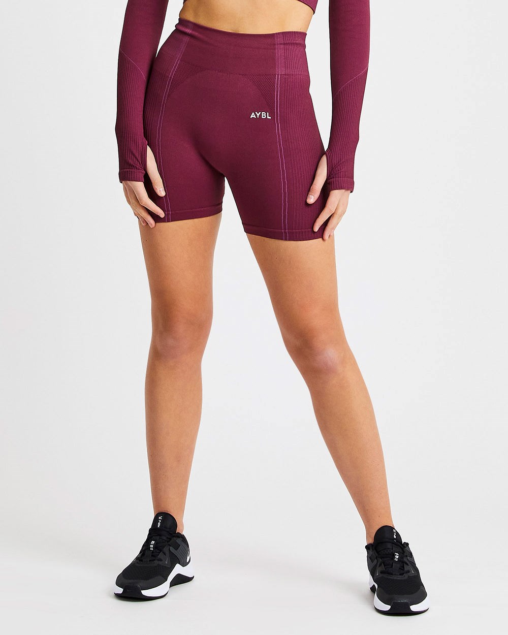 AYBL Reflex Seamless Shorts Plum | QZNAW0346