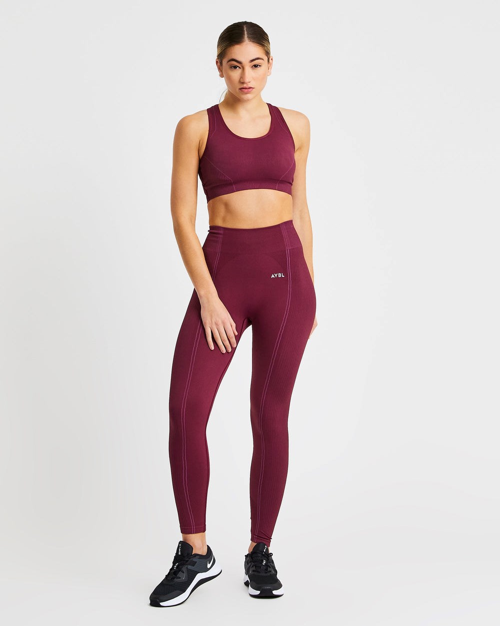 AYBL Reflex Seamless Sports Bra Plum | FETBP0294