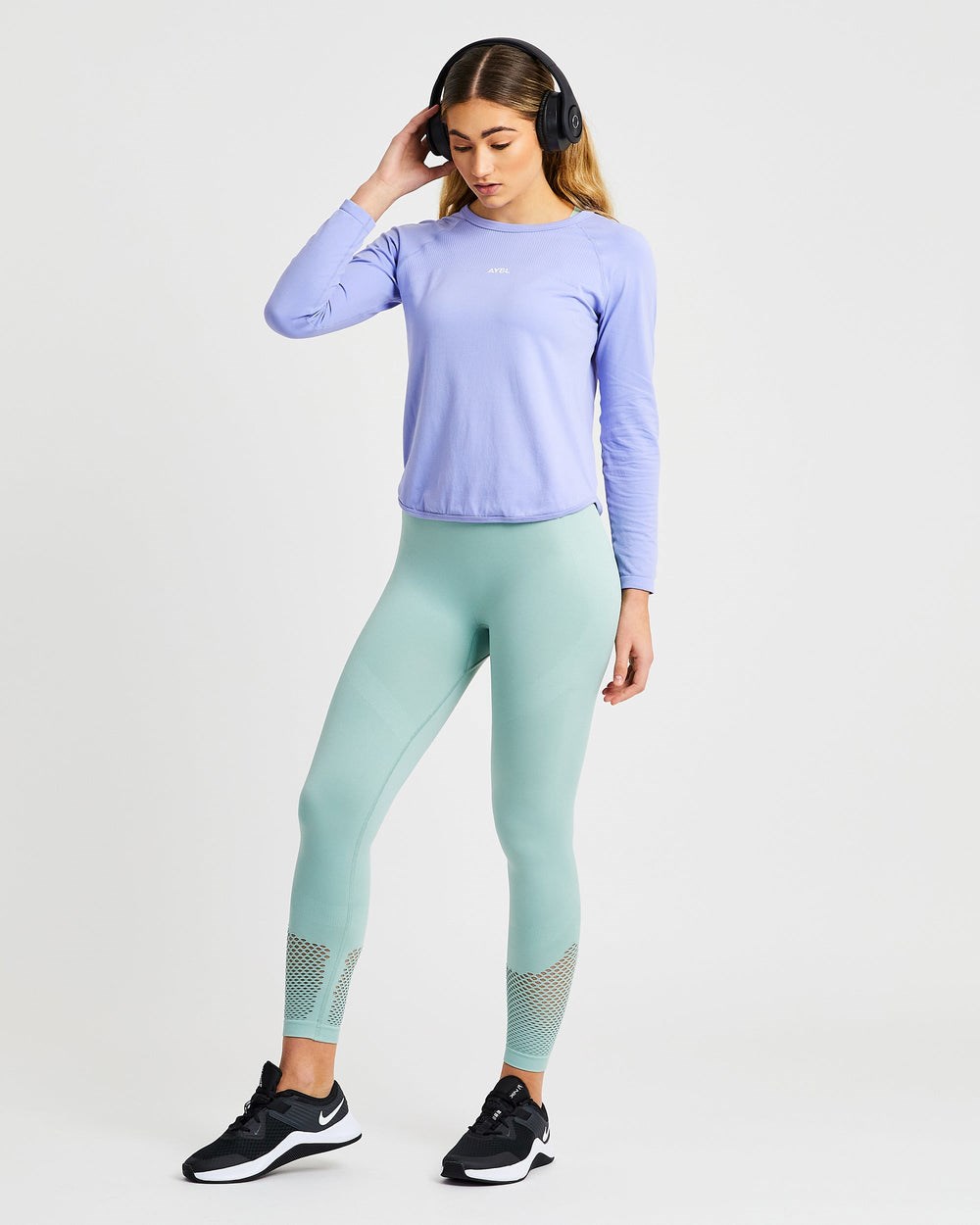 AYBL Reform Seamless Long Sleeve T Shirt Moradas | BRPEK1036