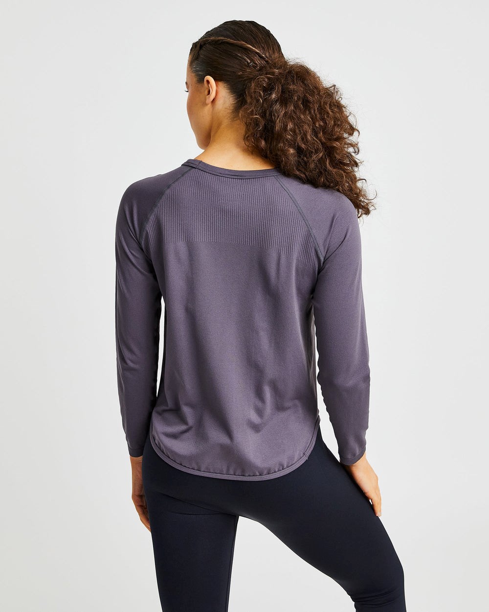 AYBL Reform Seamless Long Sleeve T Shirt Charcoal | KQLOM2789