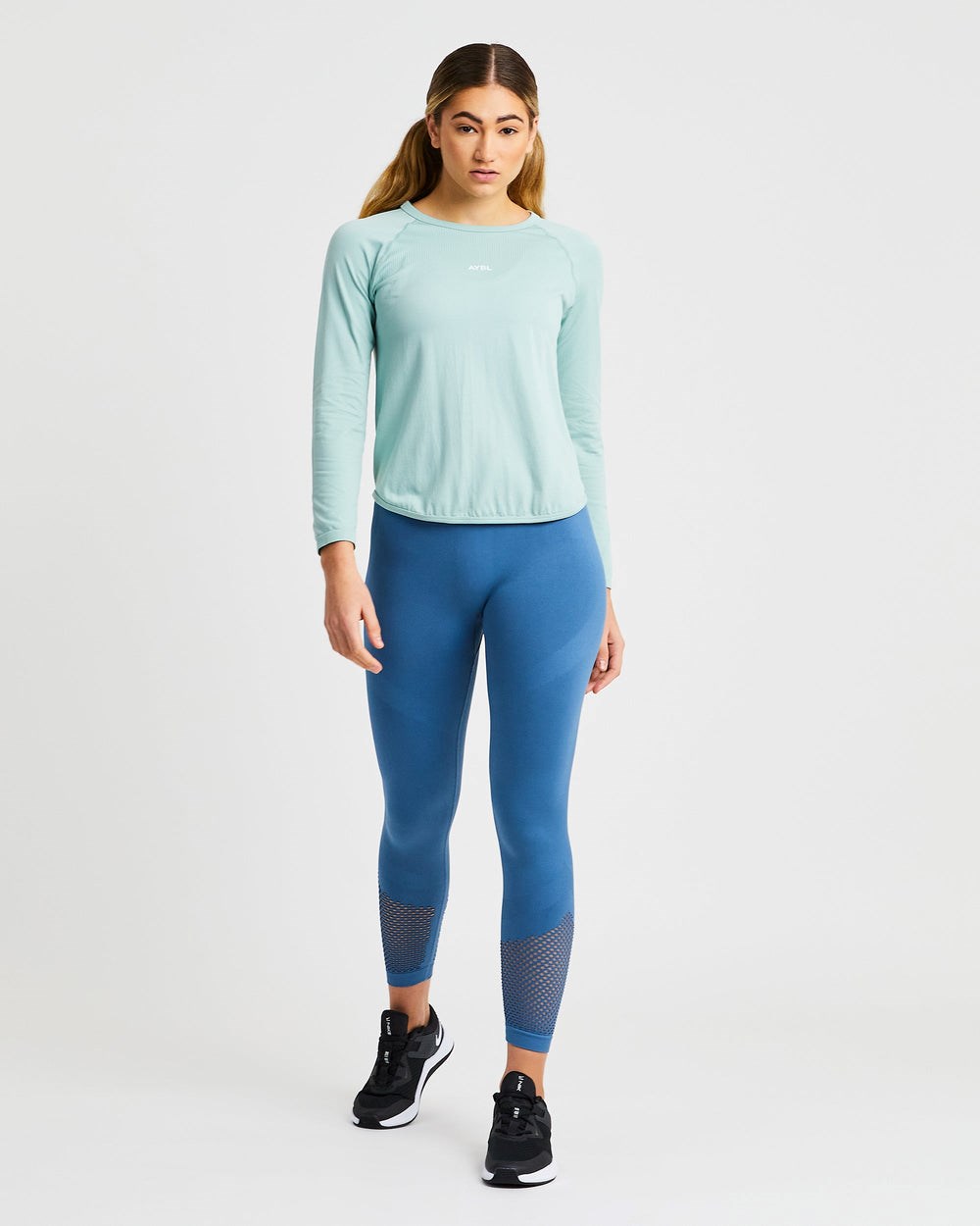 AYBL Reform Seamless Long Sleeve T Shirt Verde | QGELM0568