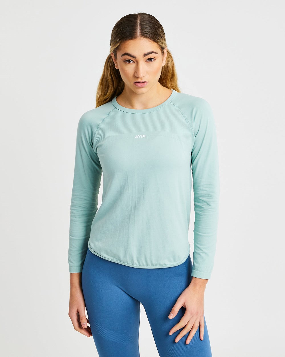 AYBL Reform Seamless Long Sleeve T Shirt Verde | QGELM0568