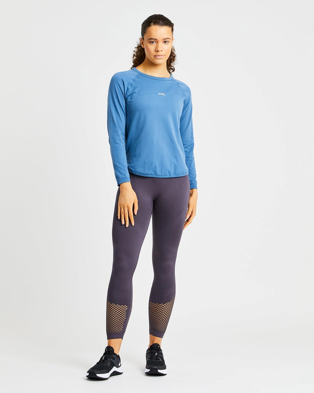 AYBL Reform Seamless Long Sleeve T Shirt Azules | XKCJV1470