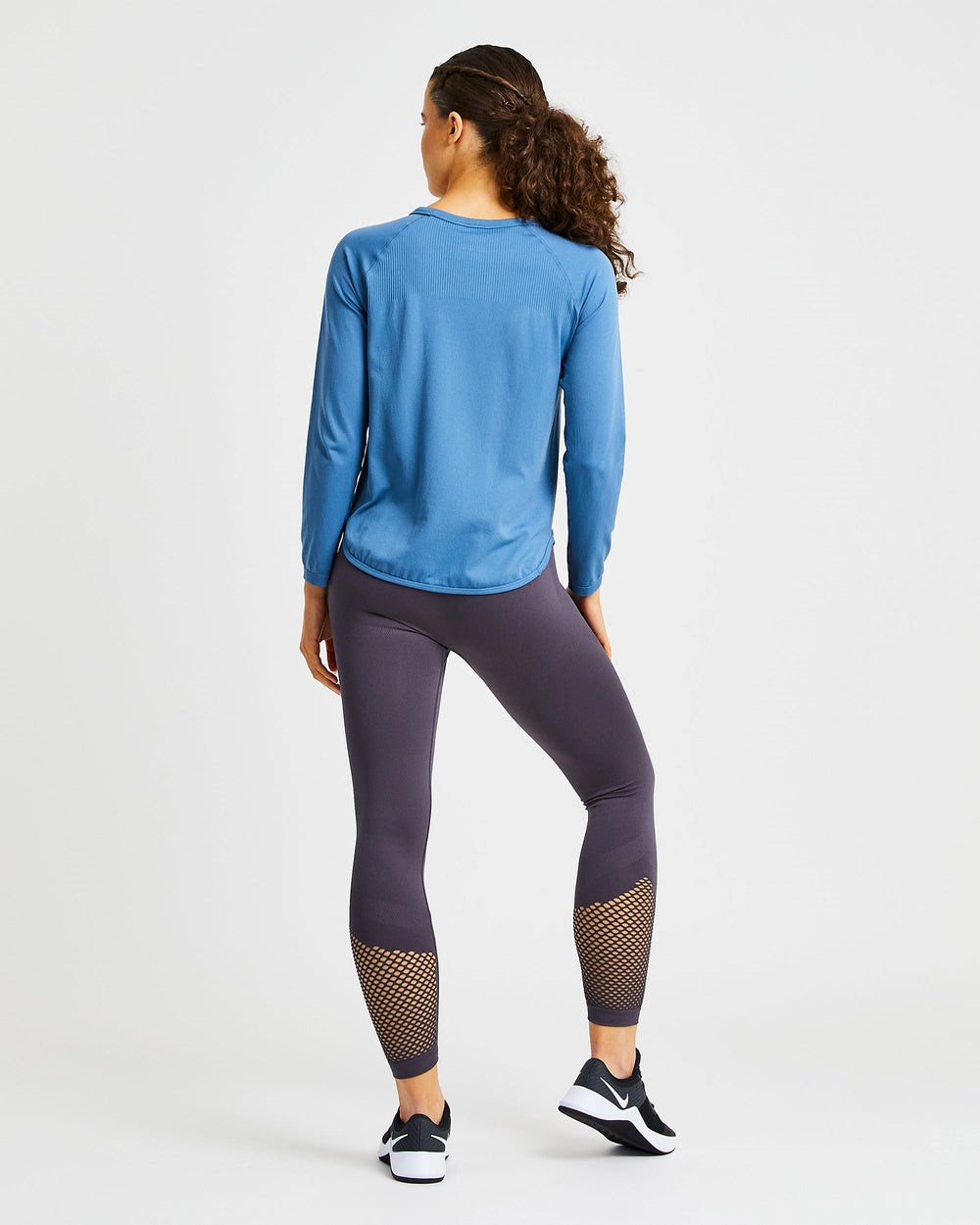 AYBL Reform Seamless Long Sleeve T Shirt Azules | XKCJV1470