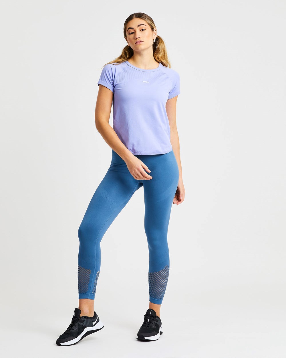 AYBL Reform Seamless T Shirt Moradas | WGVFM9312