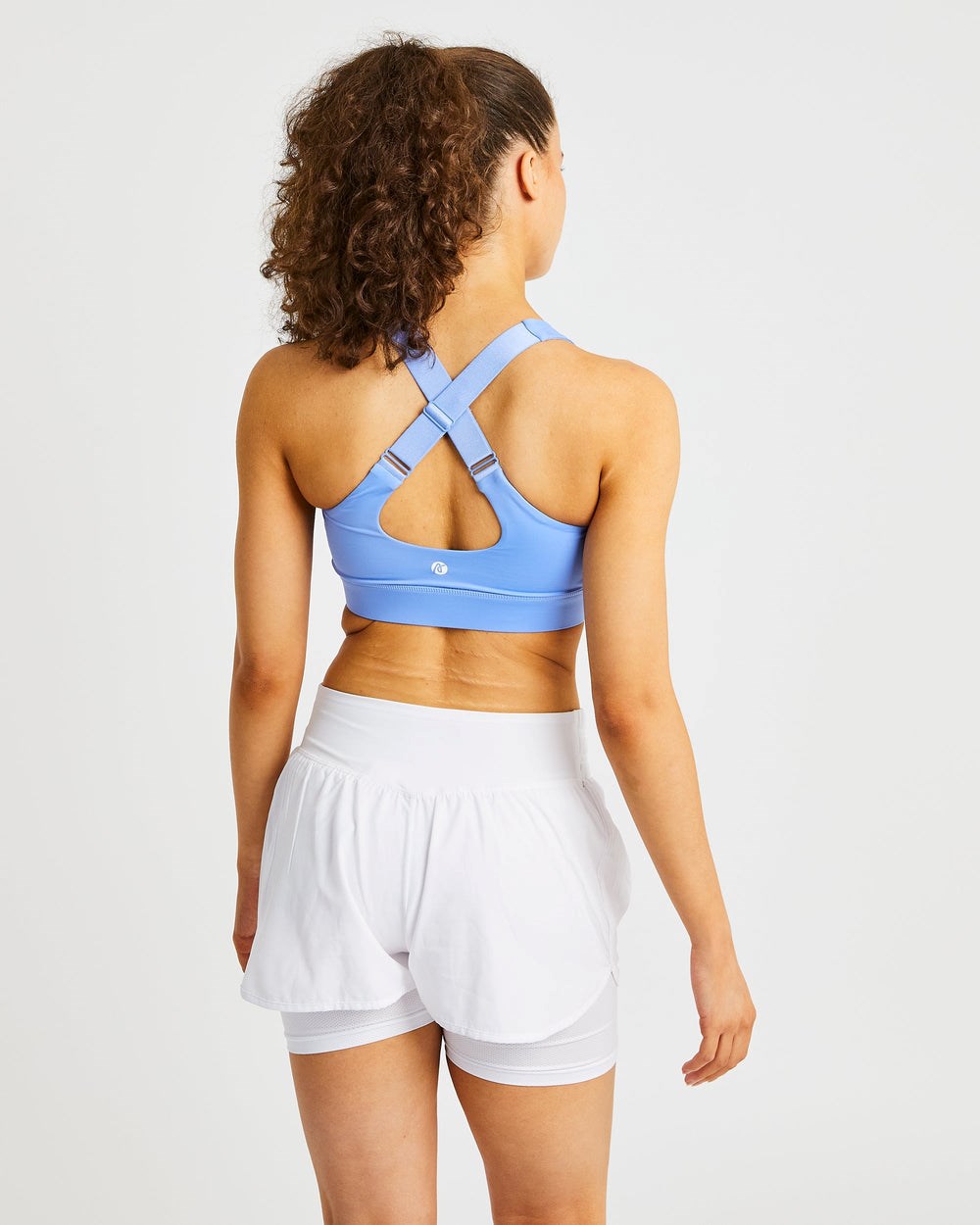 AYBL Sportive High Neck Sports Bra Azules | CKPWM1603