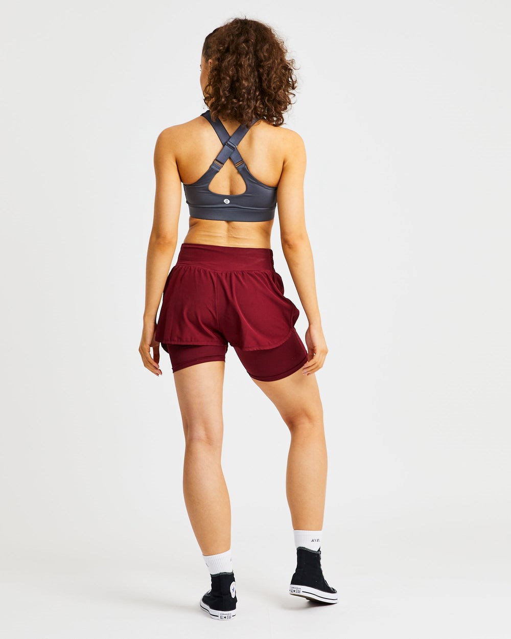 AYBL Sportive High Neck Sports Bra Charcoal | KOTIN3167