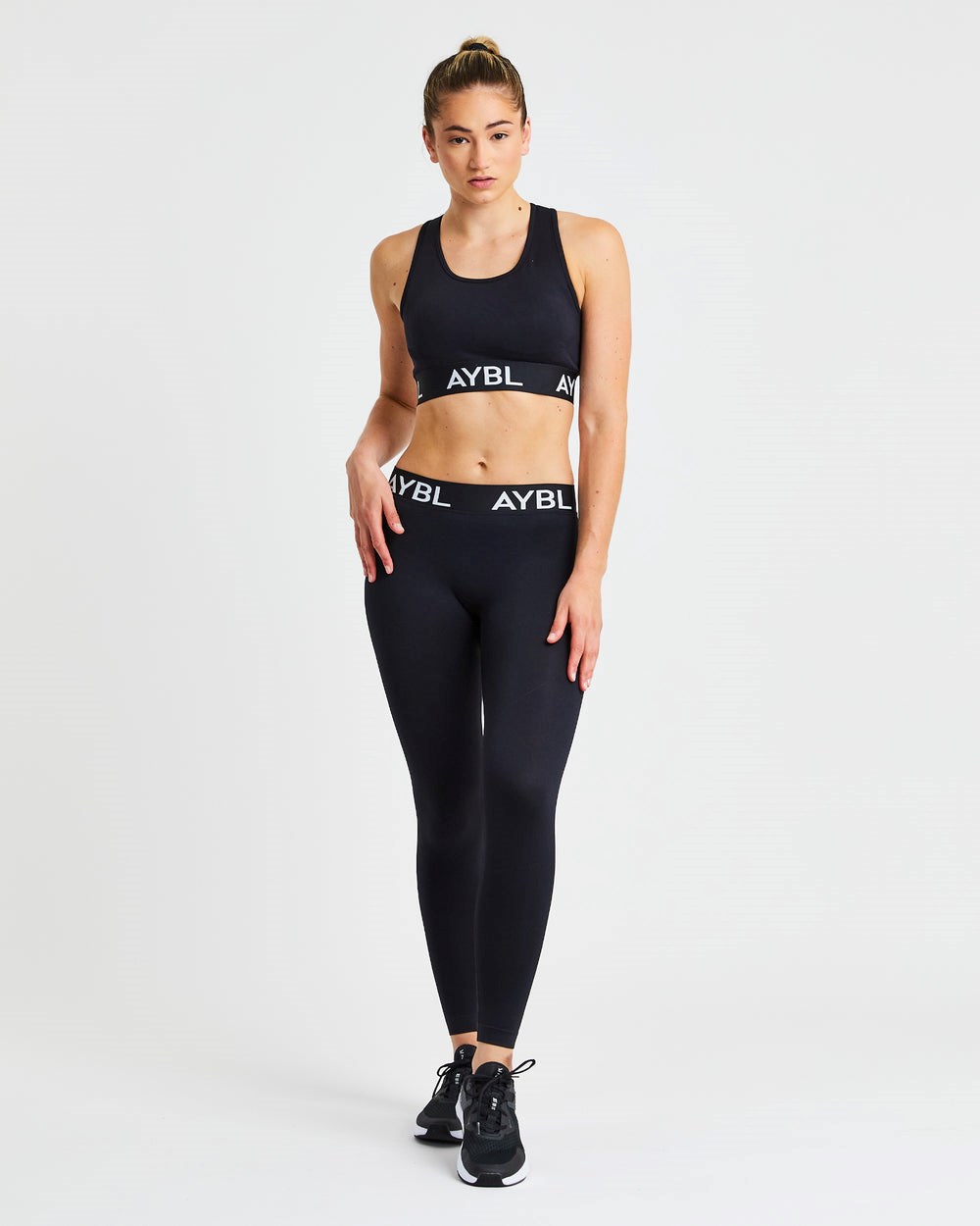 AYBL Staple Seamless Low Rise Leggings Negras | BLMWS6481