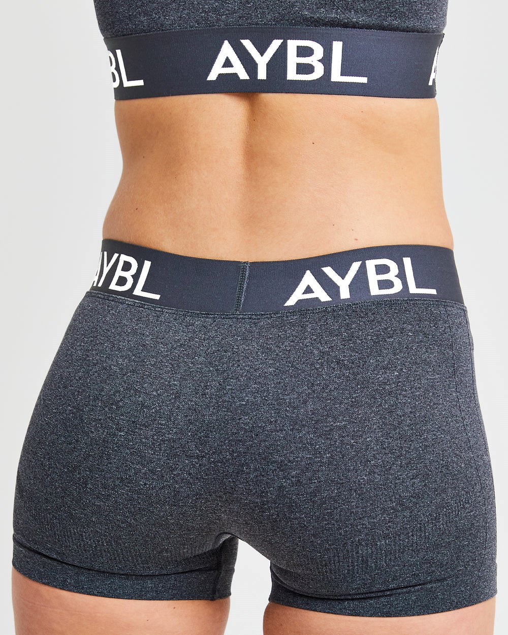 AYBL Staple Seamless Low Rise Shorts Negras | HQRUM7652