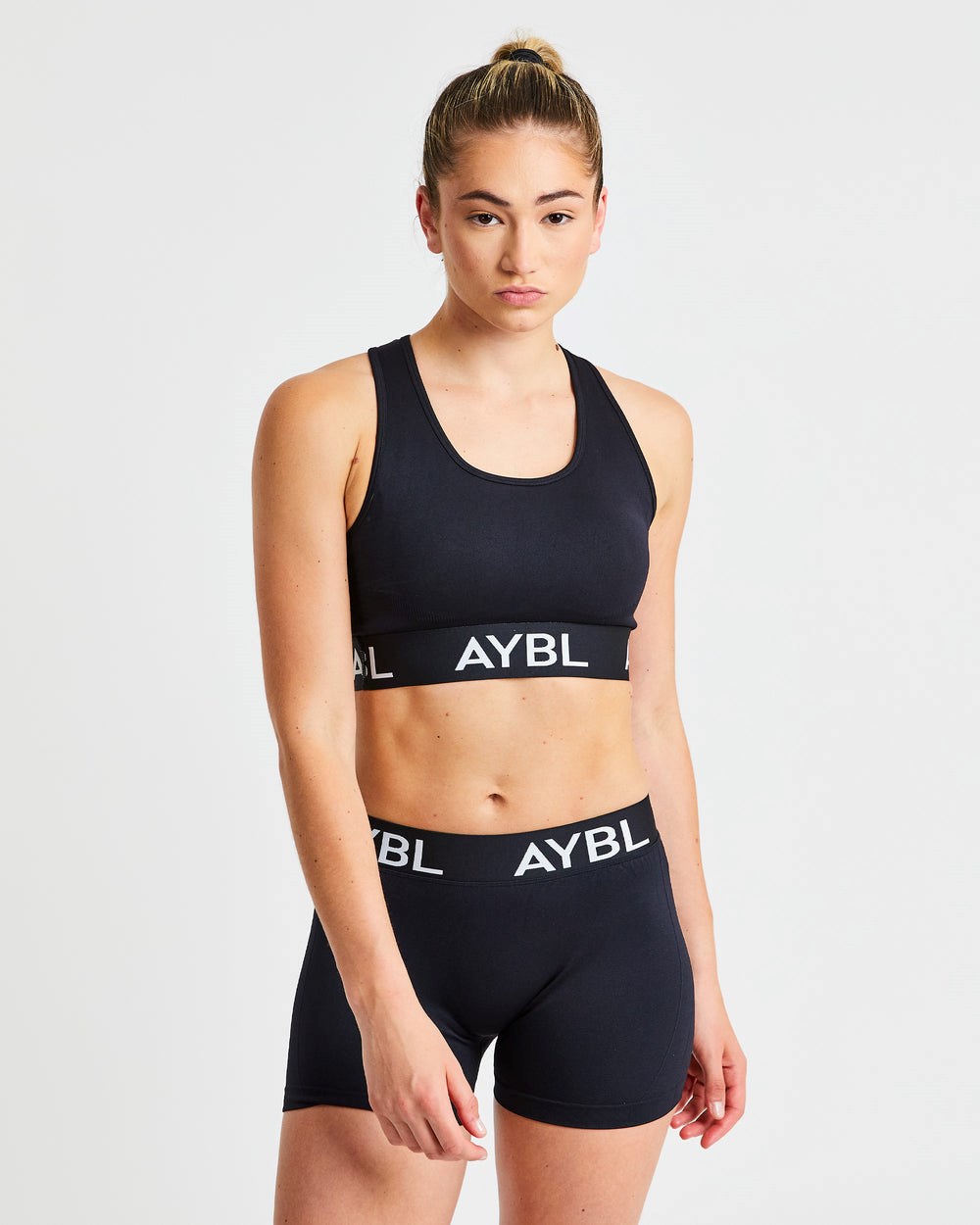 AYBL Staple Seamless Sports Bra Negras | TXYMD3682