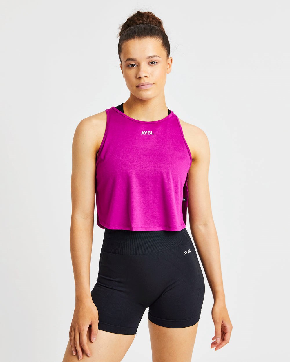 AYBL Strive Crop Vest Magenta | OAGXB1468