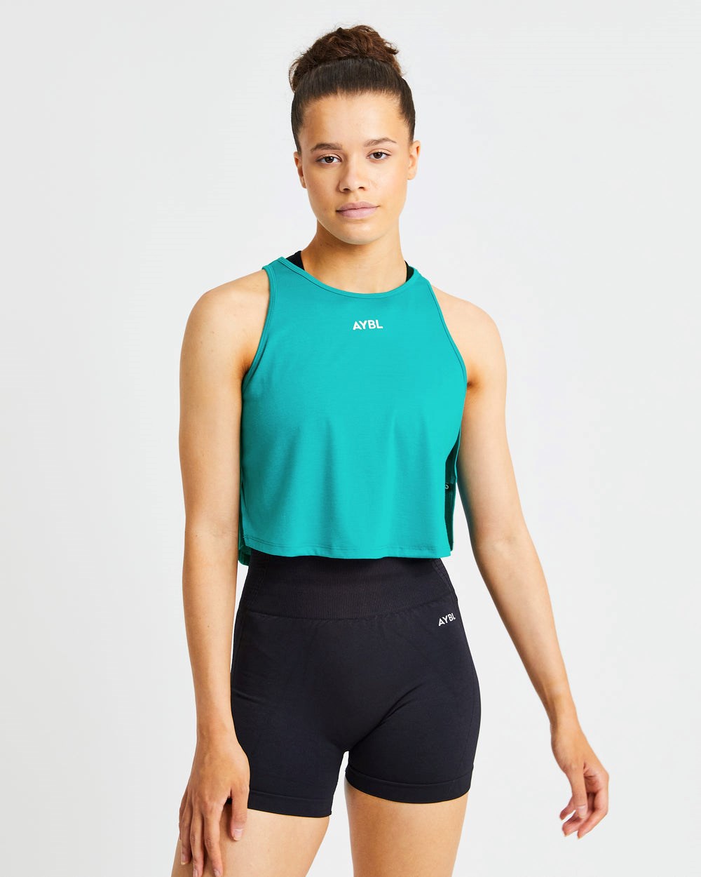 AYBL Strive Crop Vest Turquesa | CWQER3096